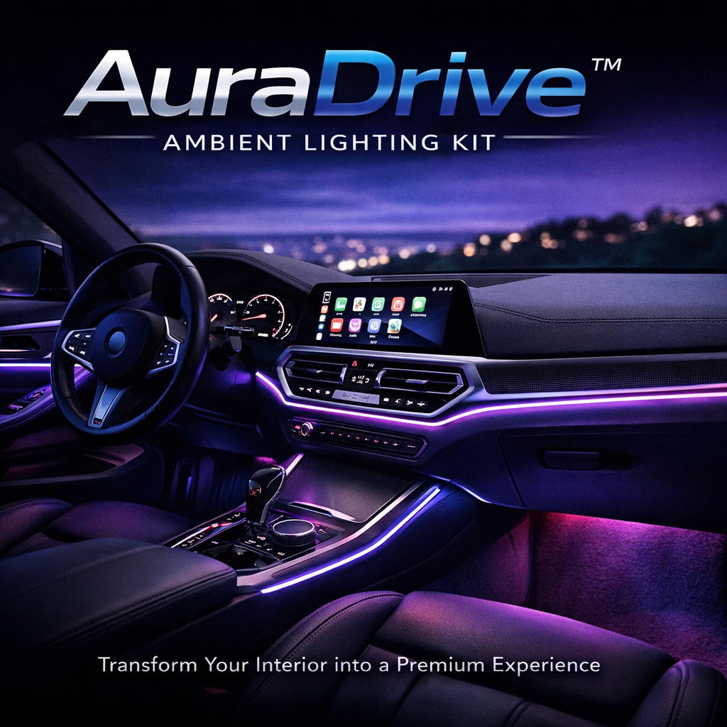 AuraDrive™ – Oppgrader Bilens Interiør med Ambient Lys